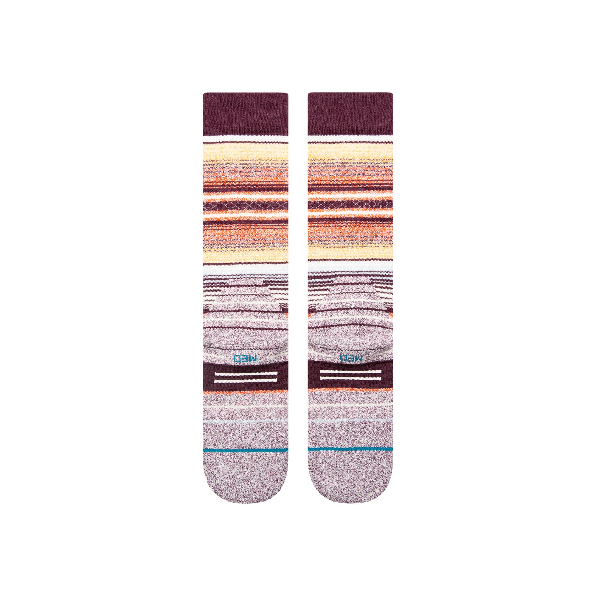 Stance Medium Performance Wool Snow OTC Socks Curren-Wine - Winter 2024/2025